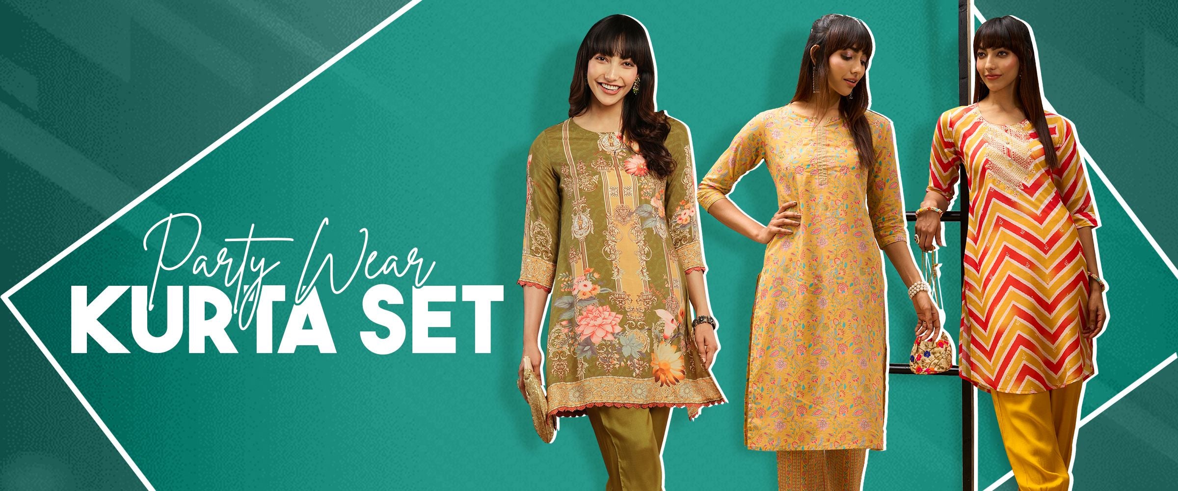 Zola's Party wear Playbook: Styling Tips with party wear kurta set for women