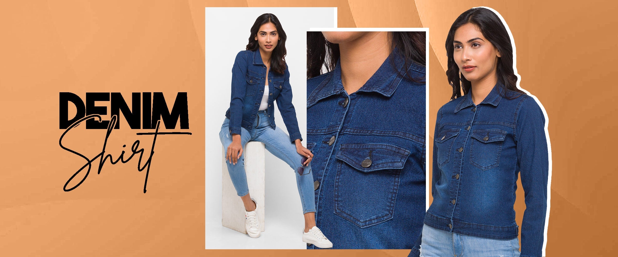 12 Tips on How to Style a Denim Shirt with Regular fit Jeans for women