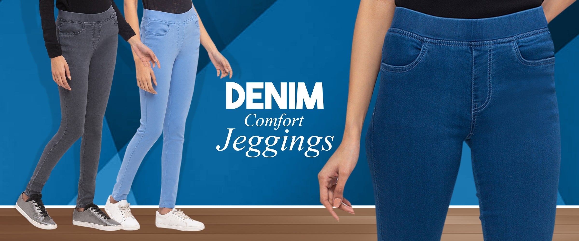 Buy Comfortable and Chic: Mustard Cotton Hosiery Jeggings for