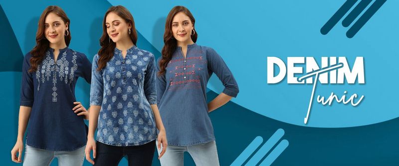 Elevate Your Style with Denim Tunics from Zola Fashions!