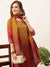 ZOLA Exclusive Silk All Over Floral & Butti Print Mustard Straight Kurta Set With Dupatta For Women