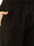 ZOLA Chanderi Silk All Over Chevron Embroidery Black Straight Kurta Set With Dupatta For Women