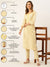 ZOLA Exclusive Round Neck Rayon All Over Stripe Print With Embroidery Lemon Straight Kurta Set For Women
