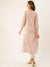ZOLA Exclusive Round Neck Cotton All over Ikat & Floral Print Pink Straight Kurta For Women