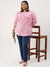 Rayon Pink PlusSize Tunic For Women