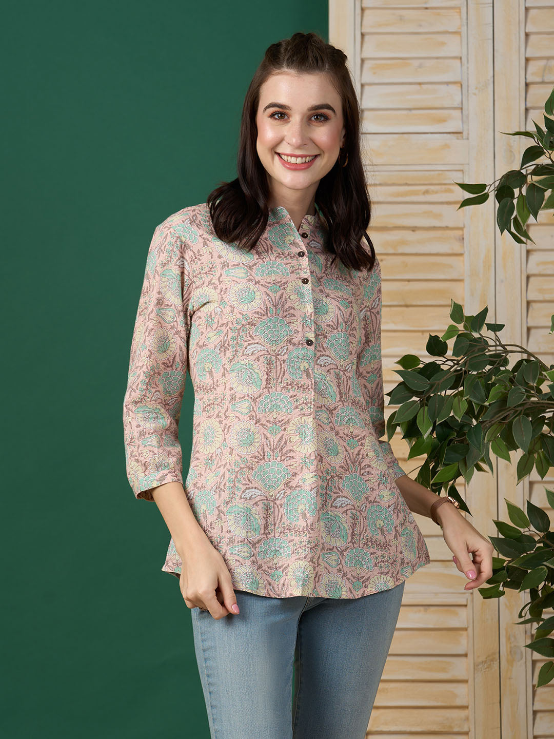 Botanical Print Tunic