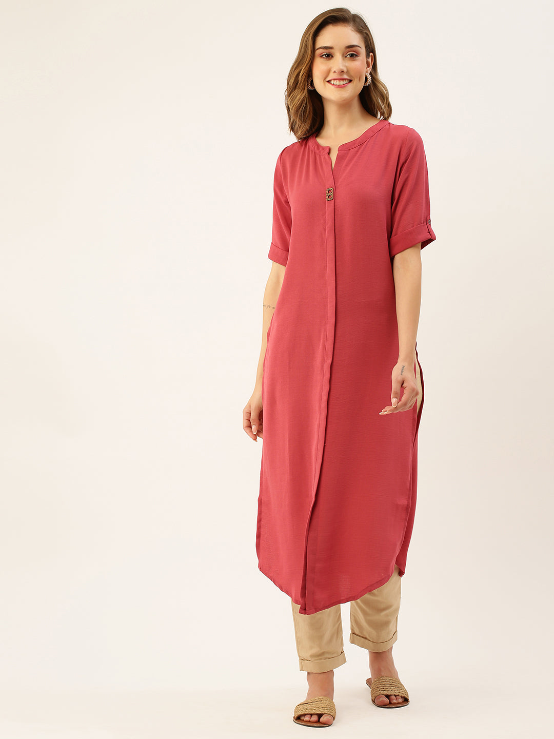 Coral Straight Kurta For Women