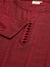 ZOLA Mandarin Collar Chanderi Silk Fabric All Over Chikankari Embroidery With Sequin Work Red Kurta Set For Women