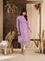 Lilac chanderi silk kurta for women