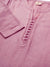Pink embroidery chanderi silk kurta