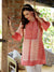 Ethnic Floral Print Pink Tunic For Women