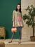 ZOLA Mandarin Collar Crepe All Over Mix Print 3/4th Sleeves Multicolor Straight Fit Tunic For Women