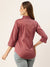 Zola Onion Cotton Shirt Collar 3/4th Sleeves Formal Wear Shirt For Women