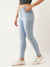 ZOLA Exclusive Ankle Length Denim High Waist Stretchable IceBlue Pencil Fit Jeans For Women