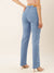 ZOLA Exclusive Denim Pencil Fit High Waist Clean Look Stretchable IceBlue Straight Jeans For Women