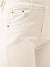 ZOLA Exclusive Denim Clean Look Clean Look Stretchable White Flared Jeans For Women