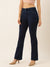 ZOLA Exclusive Denim Clean Look Stretchable Frayed Hems Dx Blue Boot Cut Jeans For Women