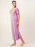 pink night suit set for women