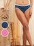 Navy Print & Sea Rose Daily Wear Bikini Panties Pack of 2 for Women - Zola
