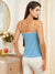 Buy Sky Blue Full Coverage Non-Padded Camisole Bra for Women-Zola