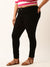 ZOLA Denim Black Solid Ankle Length Basic Jeans For Women