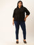 ZOLA Denim Dx Blue Solid Ankle Length Basic Jeans For Women