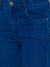 Dx Blue Solid Ankle Length Jeans for Women