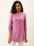 Solid Pink Tunic For Women