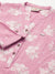 Pink Floral Print Tunic For Women