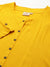 ZOLA Lemon Rayon A-Line Button - Down Kurti with Pockets