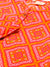 Zola Cotton Mandarin Collar 3/4th Sleeves Orange Bandhej print Ethnic Wear Kurta  for Women