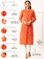 Zola Cotton Mandarin Collar 3/4th Sleeves Orange Bandhej print Ethnic Wear Kurta  for Women