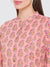Buy Peach Floral Print Ethnic Wear Tunics For Women