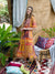 ZOLA Square Neck Chiffon All Over Floral & Ethnic Print Mustard Fit & Flare Ethnic Dress For Women