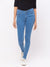ZOLA Stone Blue High Rise Full Length Denim Jeans for Women