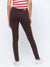 ZOLA Cool Brown Pencil Fit Full Length Denim Jeans For Women