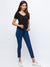 ZOLA Dx Blue Ankle Length Length Denim Jeans For Women
