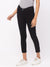 ZOLA Black Pencil Fit Culottes Length Jeans for Women