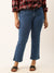 ZOLA Stone Blue Straight Ankle Length Denim Jeans for Women