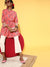 Peach Block print Ethnic Wear Tunic For Women