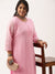 Baby Pink Plus Size Ethnic Wear Kurta