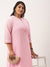 Light Pink Plus Size Chikankari Embroidery Kurta
