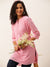 Georgette Pink Straight Tunic For Women