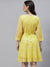 Chikankari Embroidery Yellow Dress 