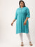 Rama Green Plus Size Chikankari Embroidery Ethnic Wear Kurta For Women