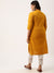 Yellow Plus Size Chikankari Embroidery Ethnic Wear Kurta For Women