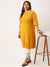 Yellow Plus Size Chikankari Kurta For Women