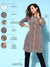 Mandarin Collar Paisley Print Multi Tunic For Women