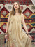 ZOLA Round Neck Chiffon All Over Geometric Floral Printed Beige Loose Fit Co-Ord Set For Women