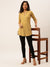 Silk Mustard Straight Tunic For Women